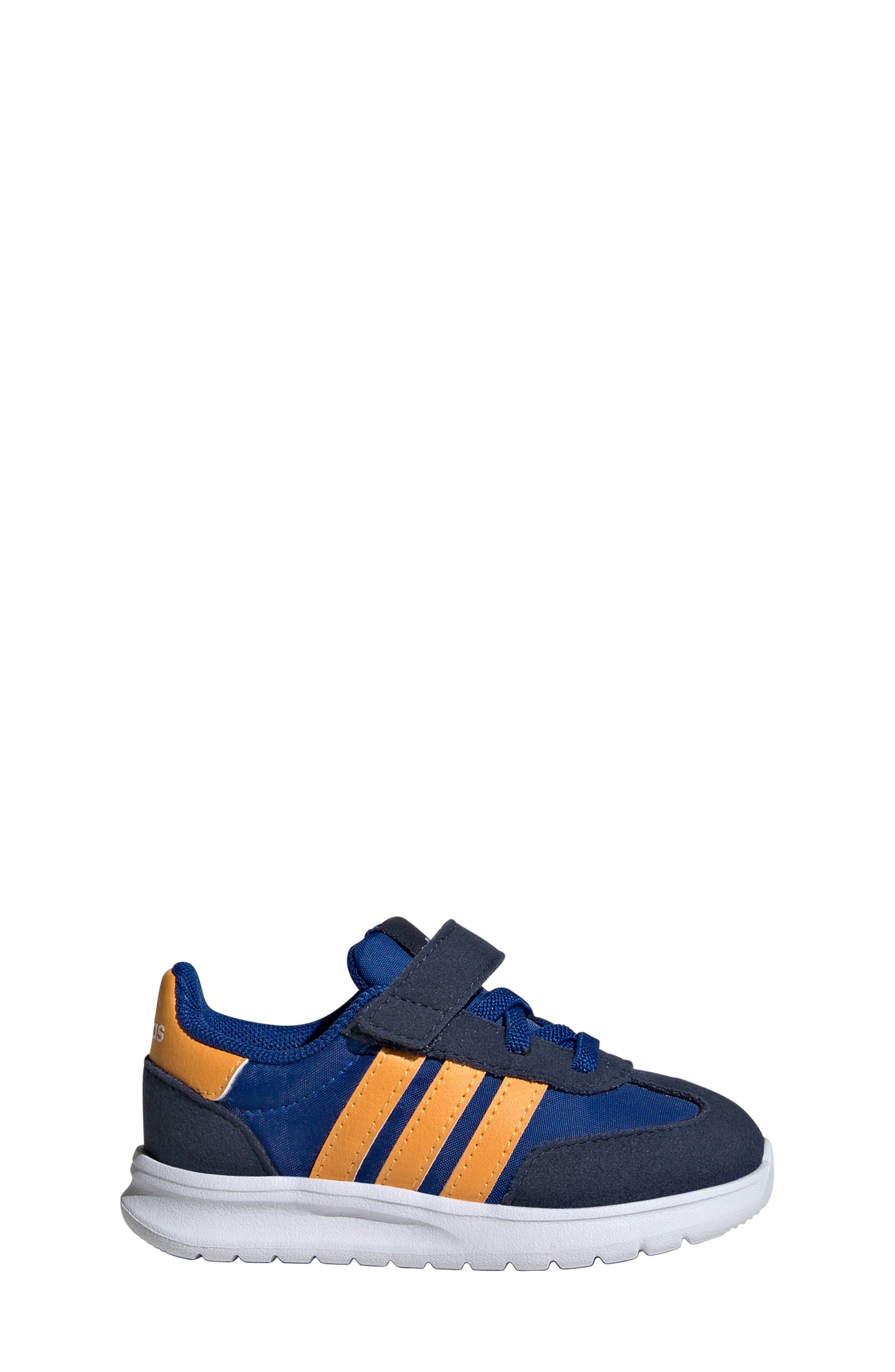 adidas Kids' Run '70s El I Sneaker, Alternate, color, Royal/ Gold/ Navy