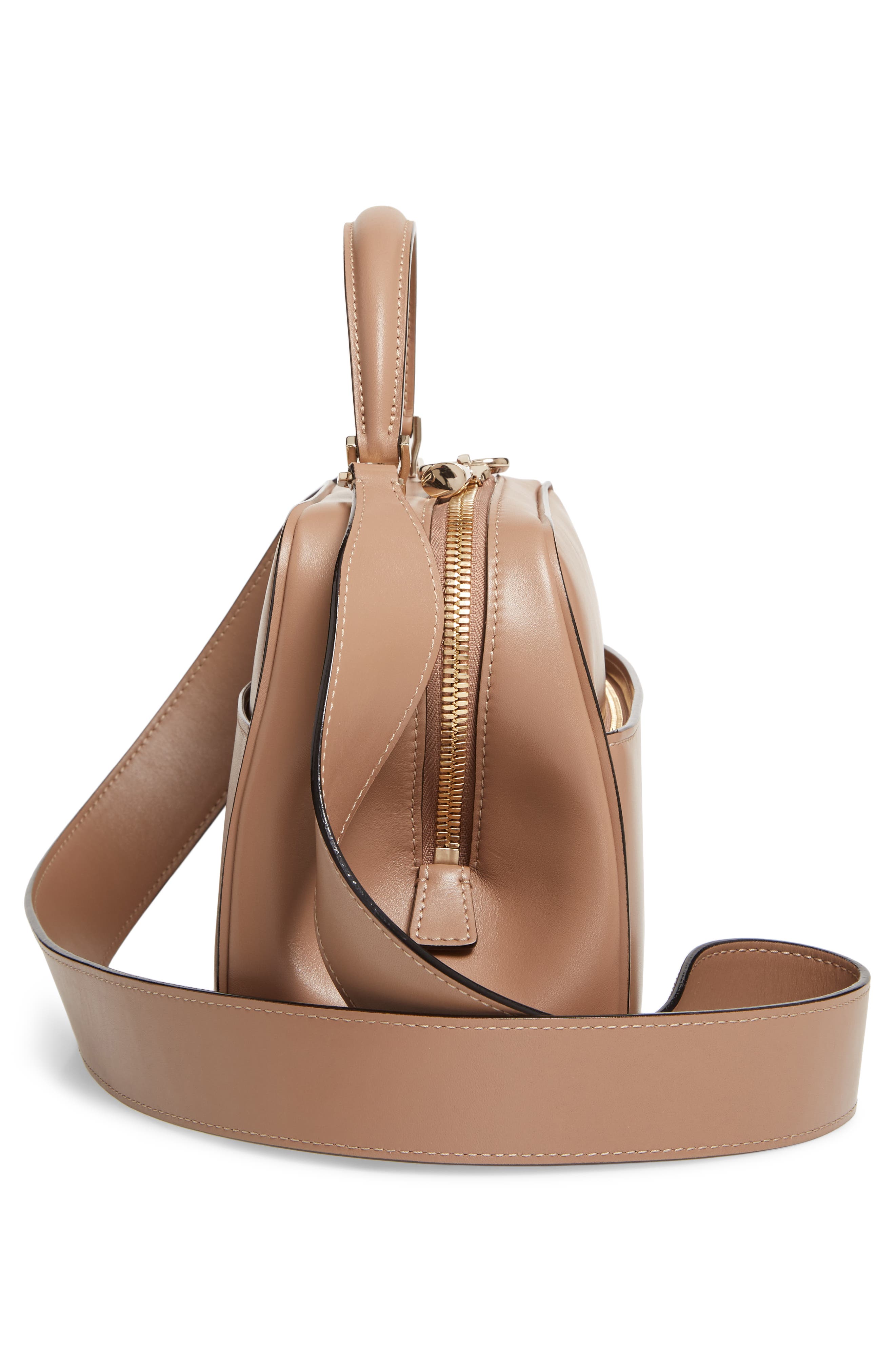 Valextra Medium Serie Leather Top Handle Bag, Alternate, color, 