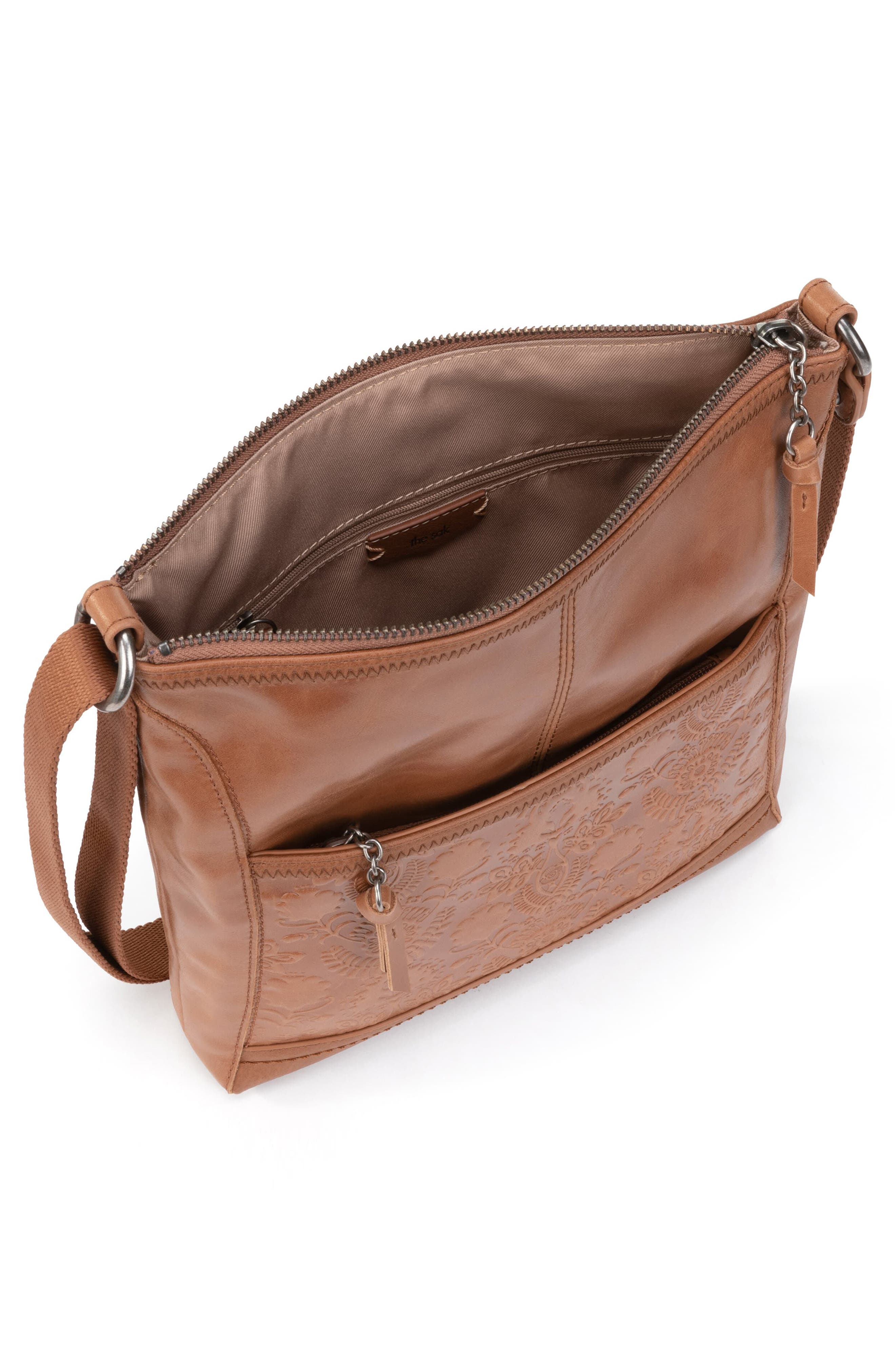 The Sak Gen Crossbody Bag, Alternate, color, Tobacco Floral Emboss