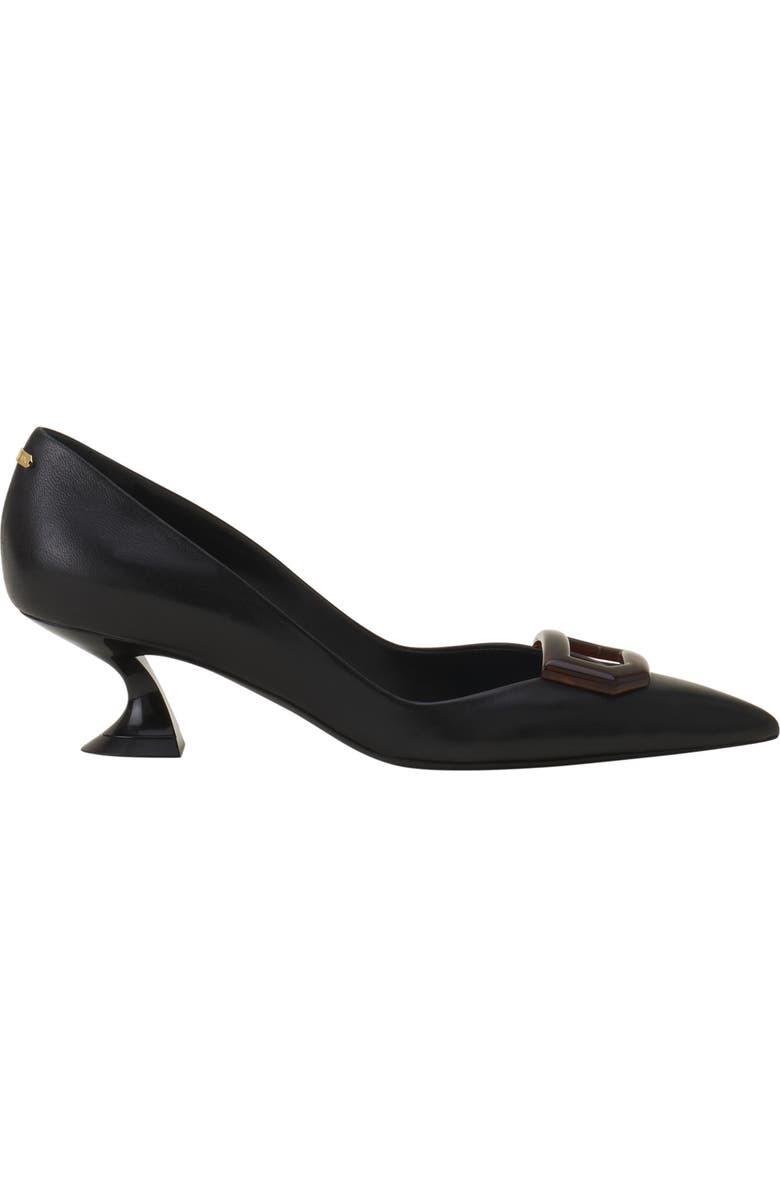 Lanvin Midnight Step Leather Pump With Buckle, Main, color,