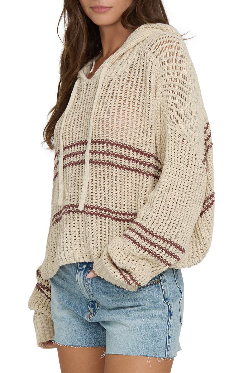 Billabong Dawn Sweater Hoodie, Alternate, color, White Cap