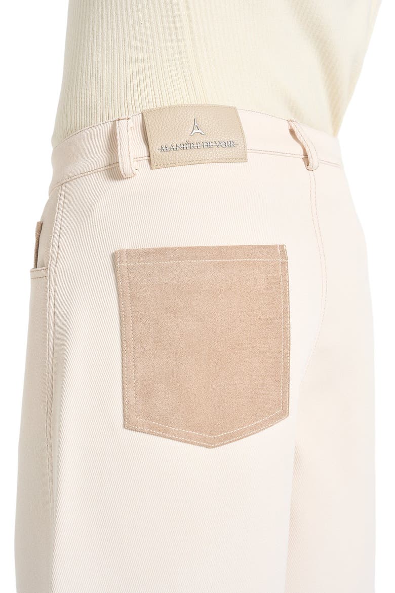Lazare Wide Leg Twill Jeans, Alternate, color, Cream