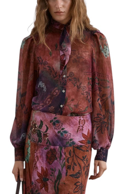 Printed Fluid Shirt