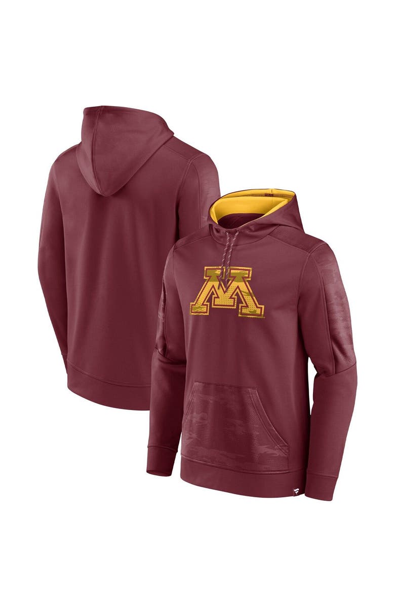 FANATICS Men's Fanatics Branded Maroon Minnesota Golden Gophers On The Ball Pullover Hoodie, Main, color, Maroon