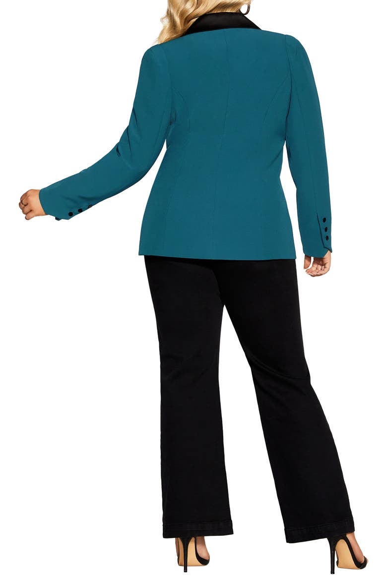 Tuxe Luxe Jacket, Alternate, color, JADE