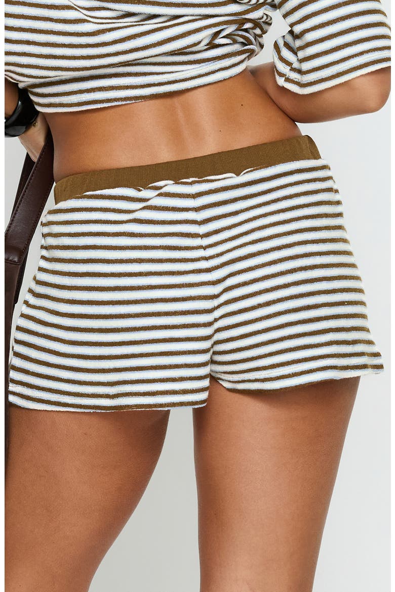 Selvina Striped Terry Shorts, Alternate, color, MULTI STRIPE