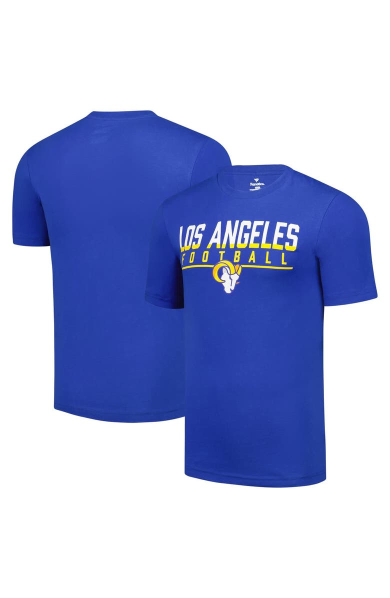 FANATICS Men's Fanatics  Royal Los Angeles Rams Blocked T-Shirt, Main, color, 