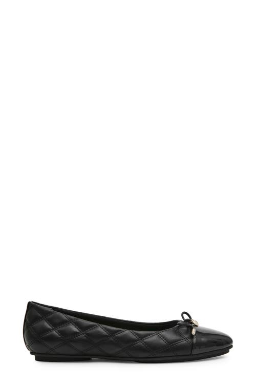 Anne Klein Luci Cap Toe Ballet Flat In Black
