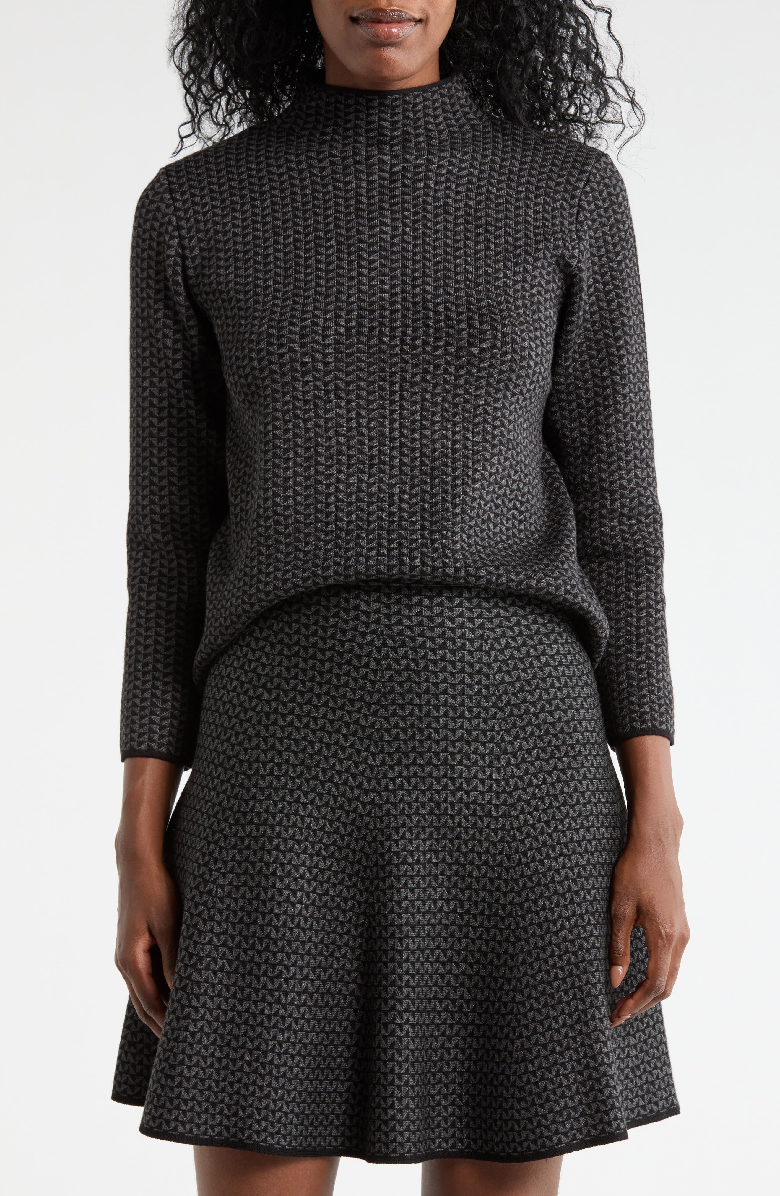 MAX STUDIO Mock Neck Sweater