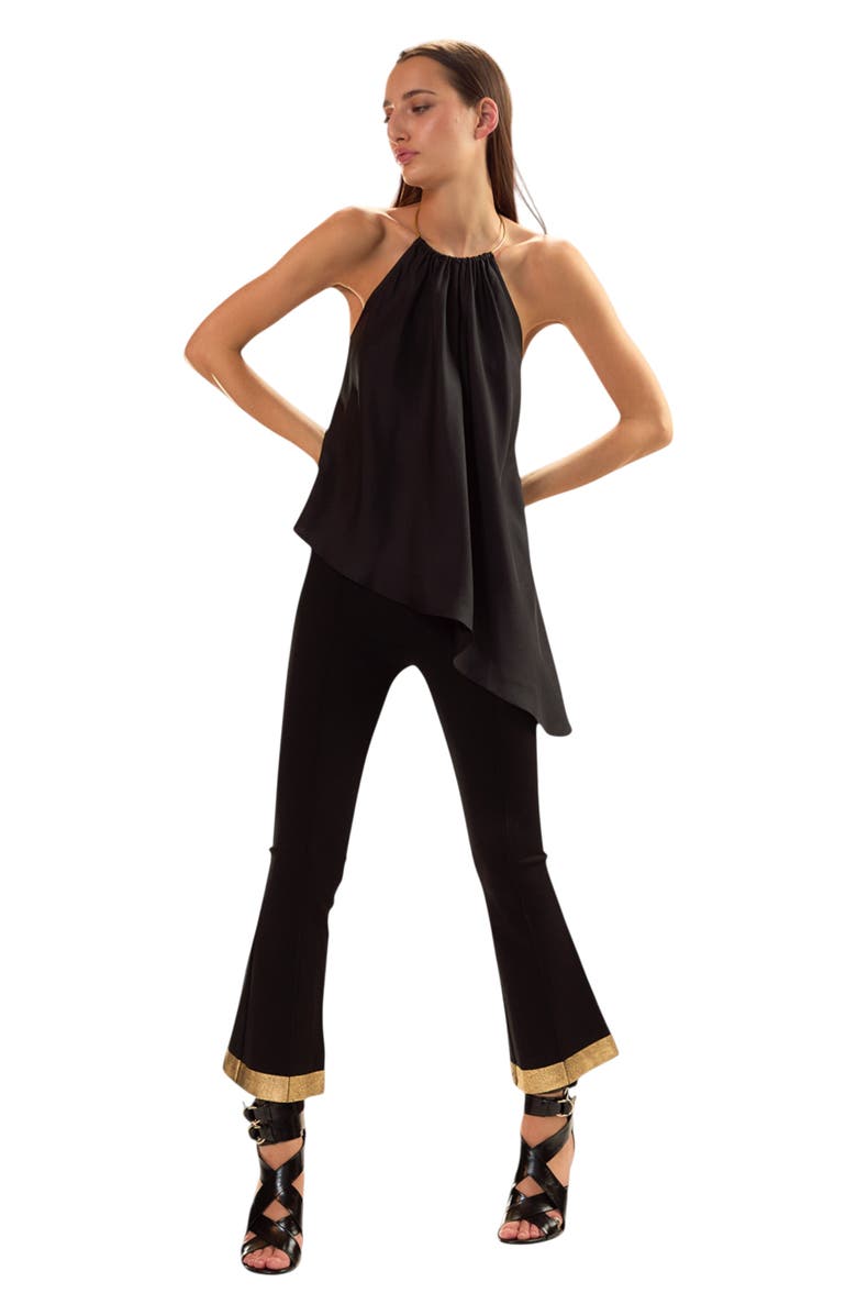 Cynthia Rowley Talita Silk Blouse, Alternate, color, Black