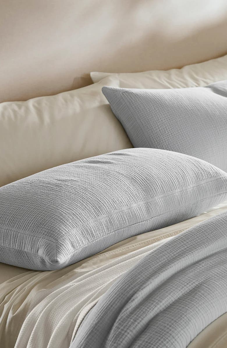 Boll & Branch Dream Organic Cotton Duvet Cover & Shams Set, Alternate, color, Sky