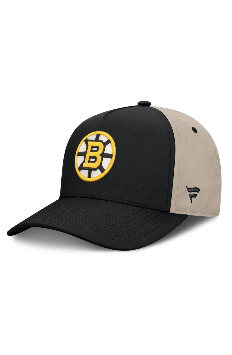 FANATICS Men's Fanatics Black/Tan Boston Bruins 2026 Stanley Cup Playoffs Locker Room Adjustable Hat, Main, color, Black