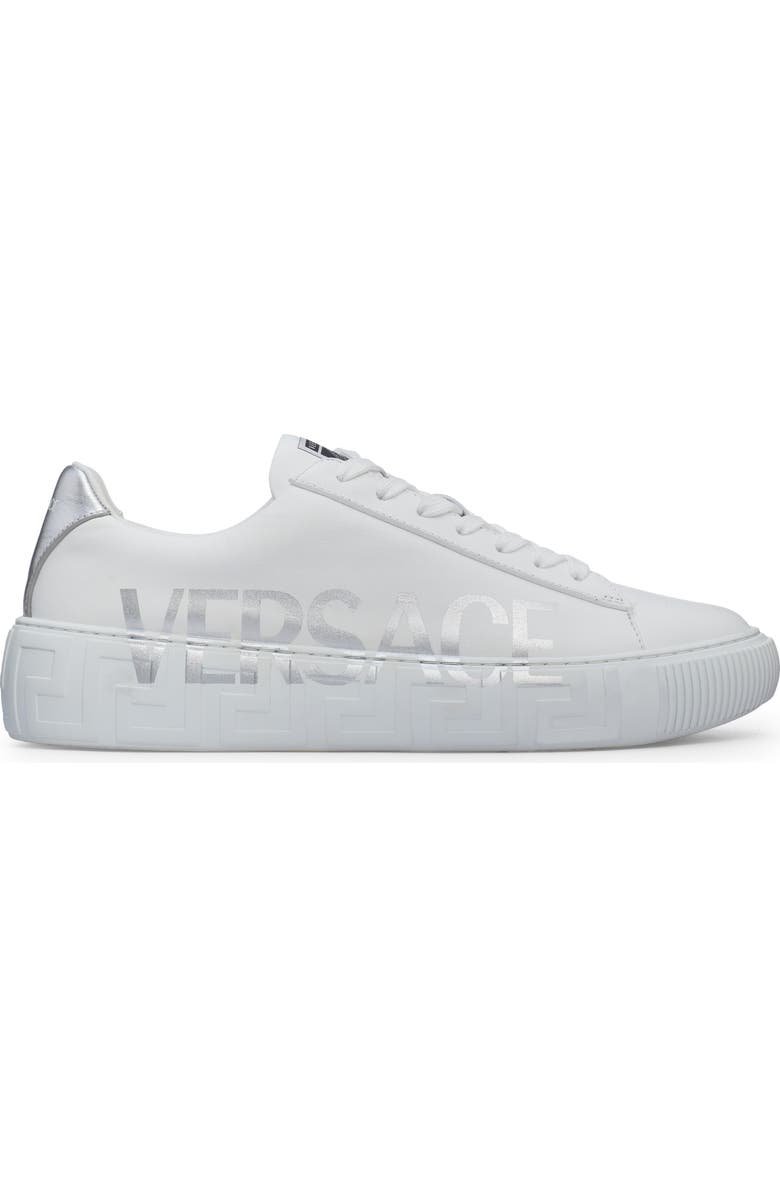 Versace La Greca Logo Low Top Sneaker, Alternate, color,