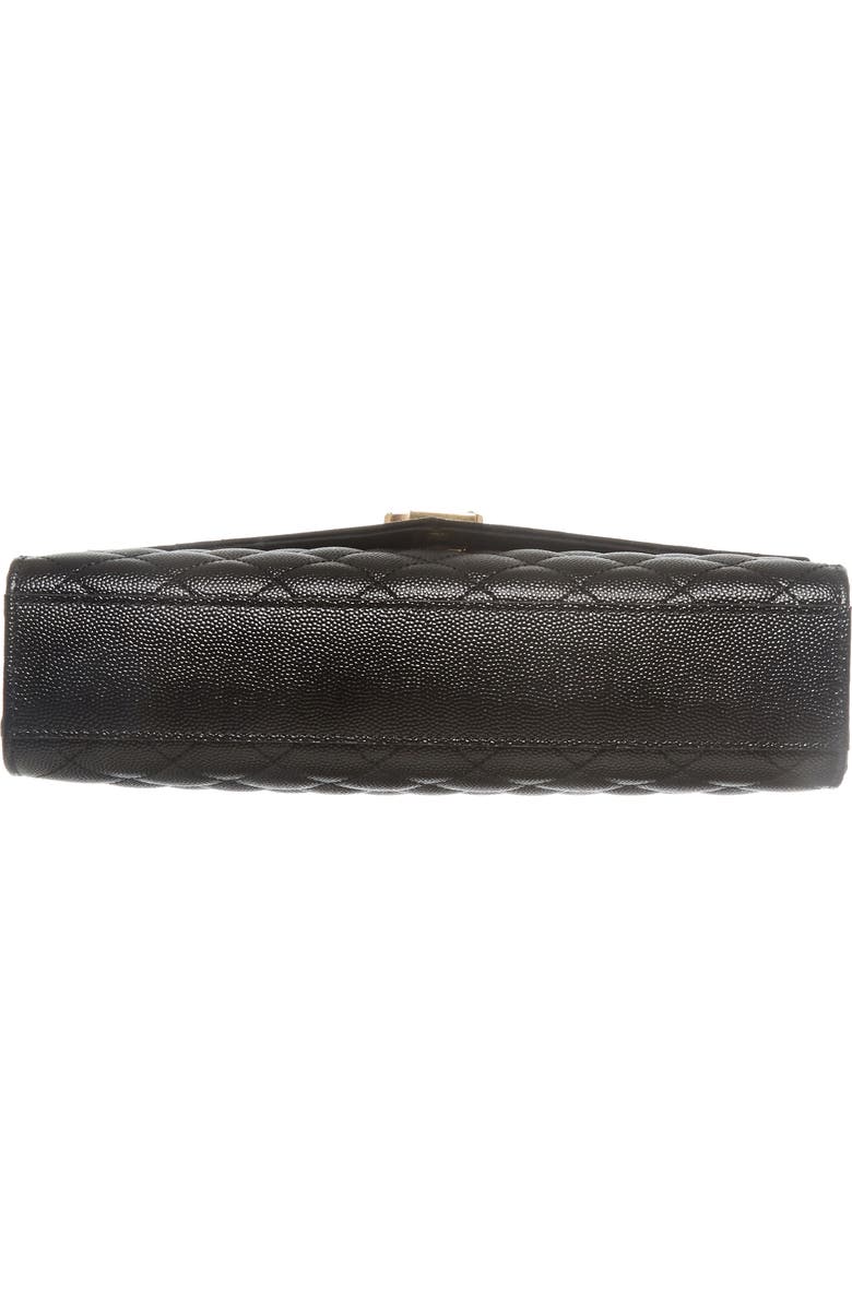 Saint Laurent Medium Cassandra Quilted Leather Envelope Bag, Alternate, color,