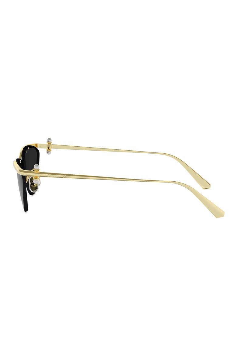 'DiorTribales B2U 61mm Cat Eye Sunglasses, Alternate, color, SHINY GOLD DH / SMOKE