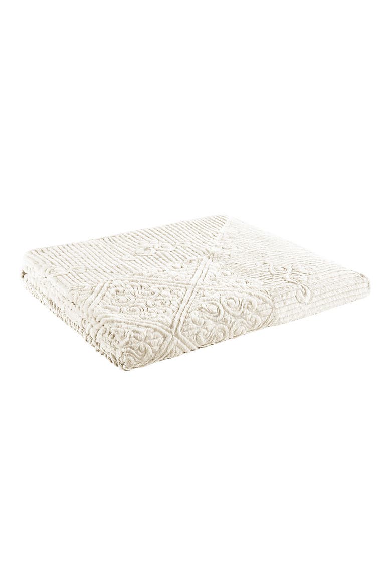 Westland Quilted Plush Bedspread Set, Alternate, color, IVORY