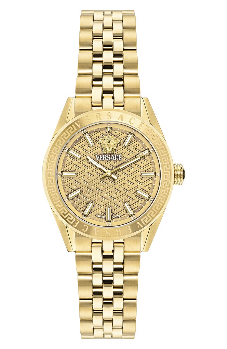 Versace V-Code Bracelet Watch, 36mm, Main, color,