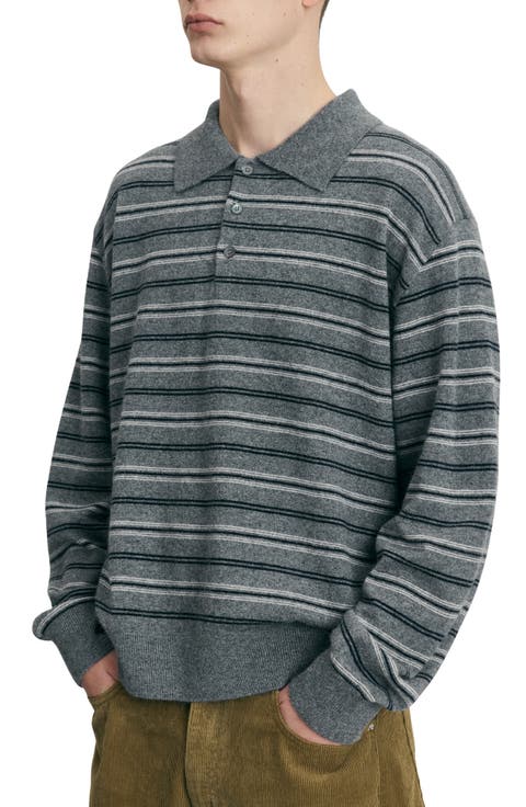 Striped Collared Sweater