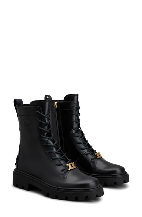 Women s Black Combat Boots Nordstrom