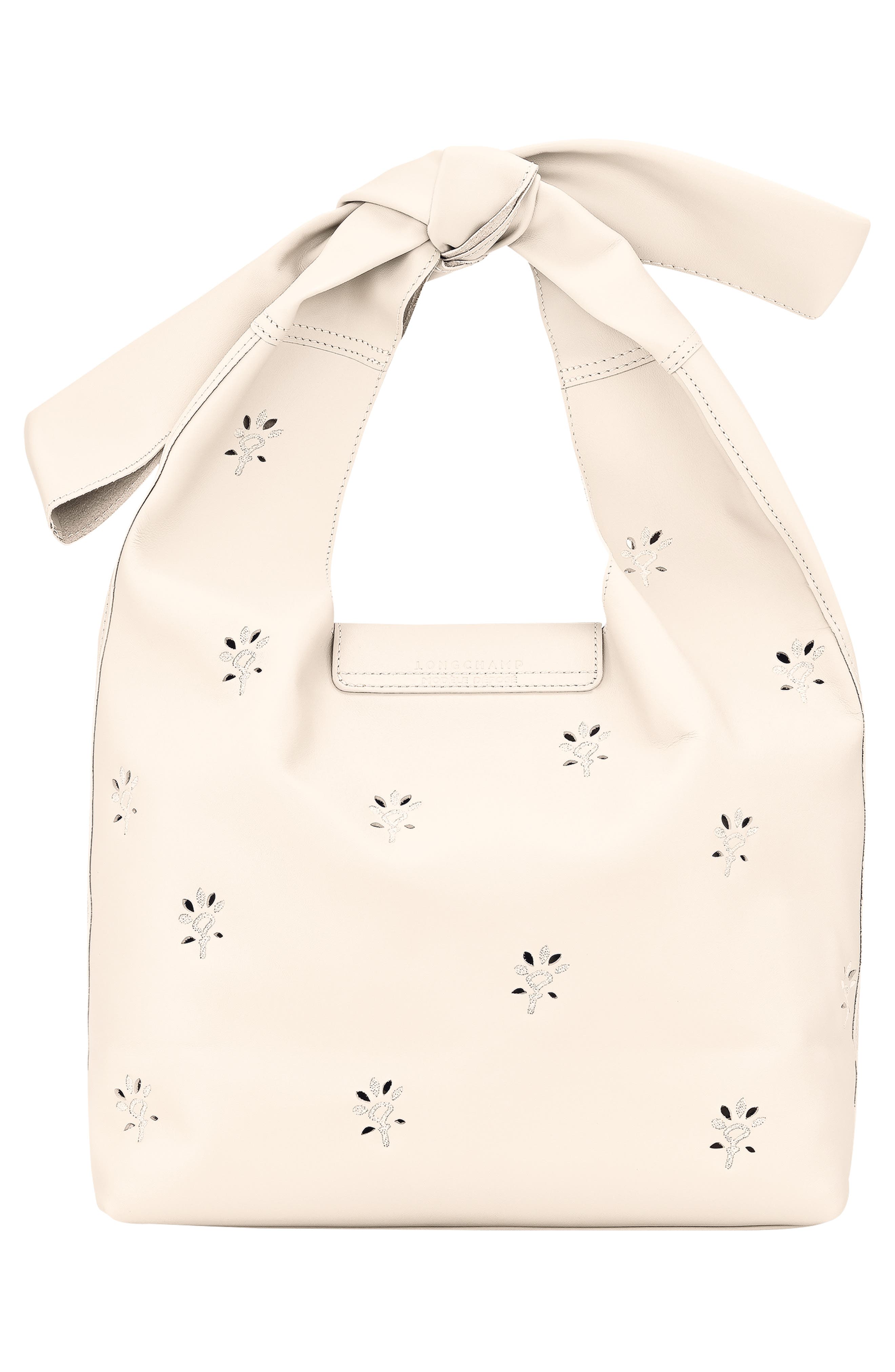 Longchamp Le Pliage Broderie Anglaise Leather Shoulder Bag, Alternate, color, 