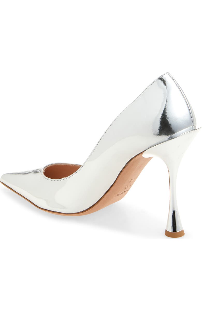 BETZÁBE Thalia Metallic Pointed Toe Pump, Alternate, color, Metallic Silver