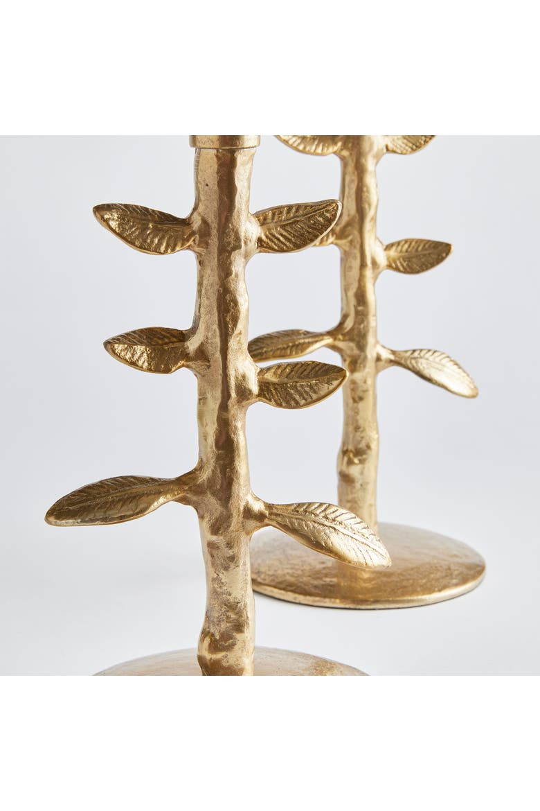 Brier Taper Candle Holders Set of 2, Alternate, color, Gold