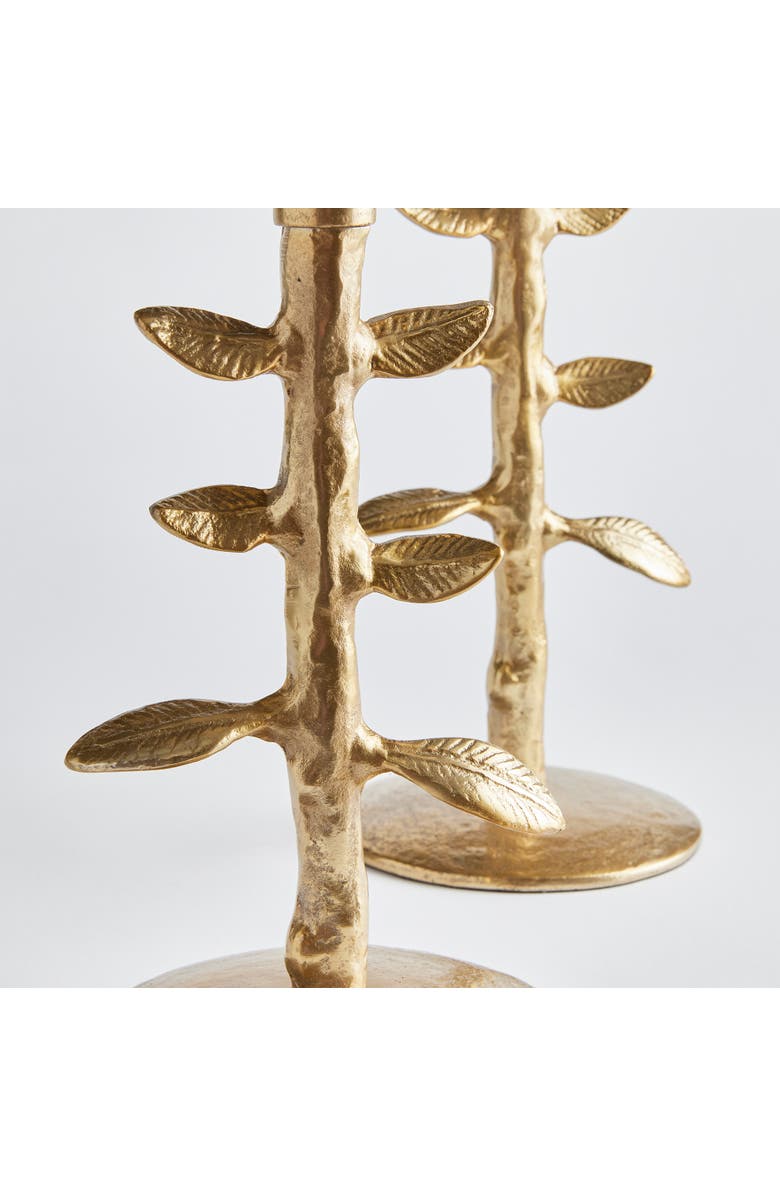 Napa Home & Garden Brier Taper Candle Holders Set of 2, Alternate, color, Gold