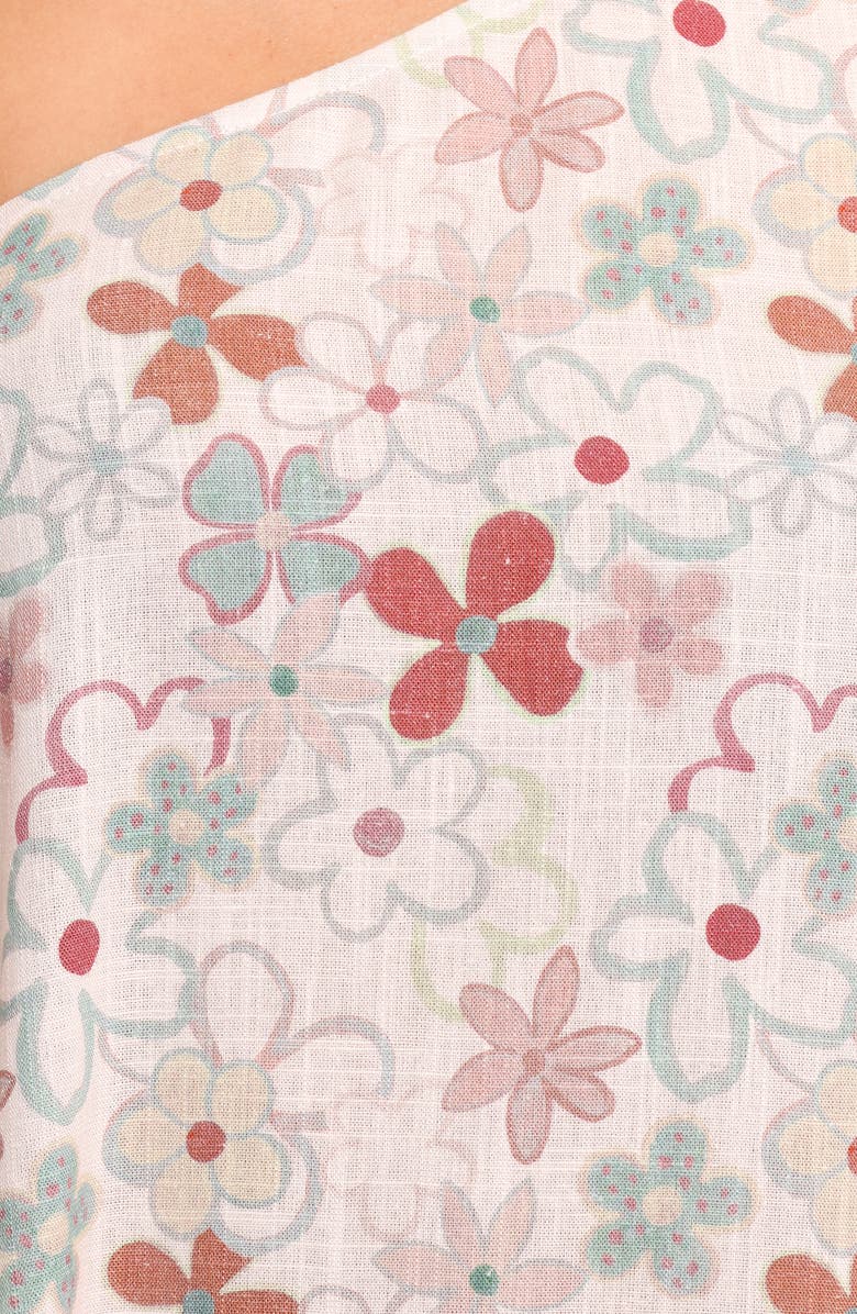 Petal & Pup Mills Floral Print Asymmetric Maxi Dress, Alternate, color, Mirabelle Floral