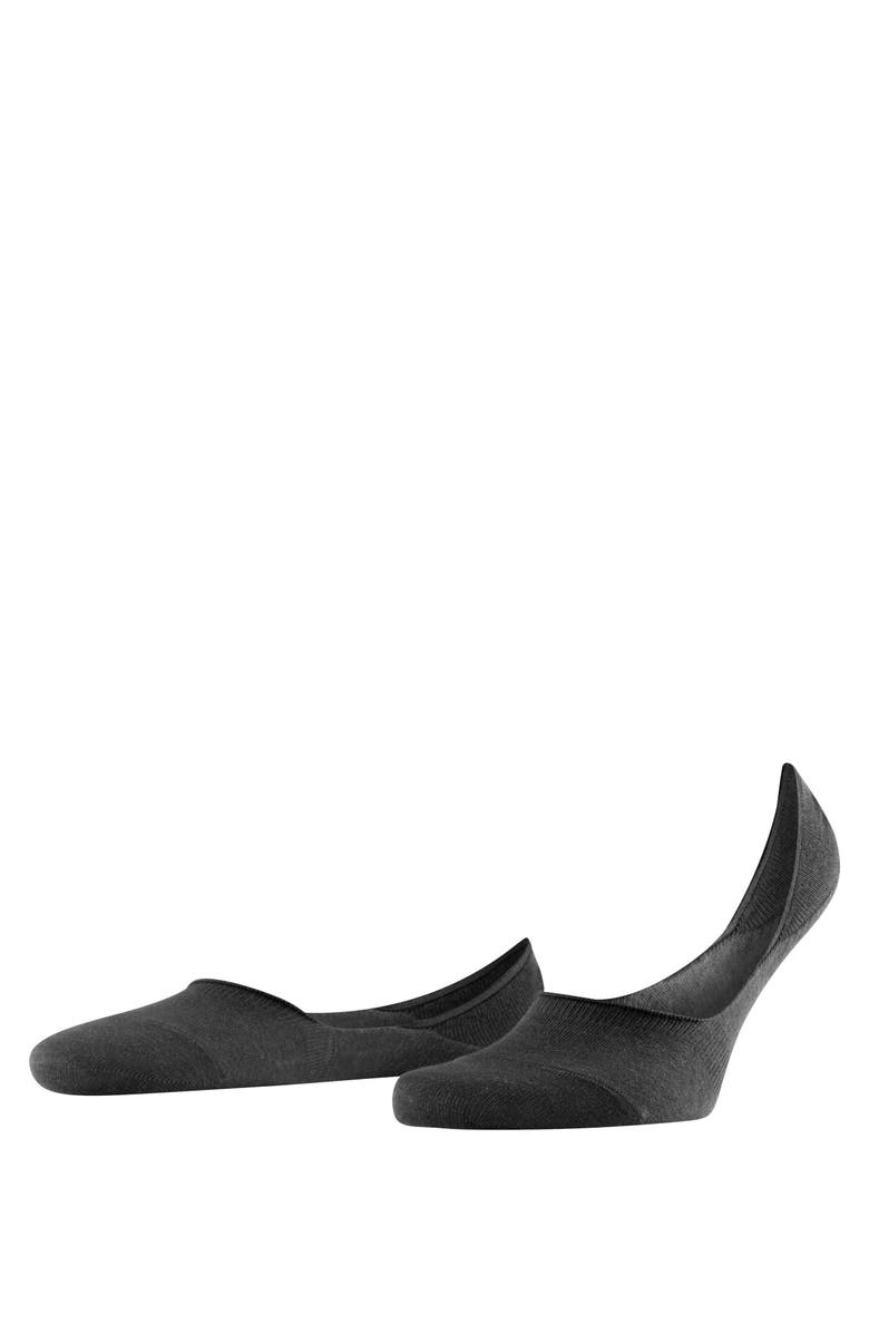 Falke Step Cotton No Show Socks, Main, color, Black