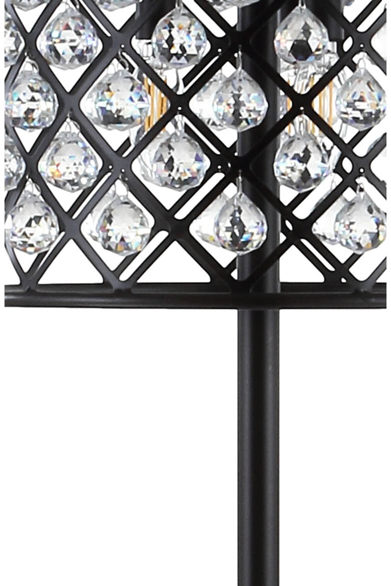 Elizabeth 60" Crystal/Metal LED Floor Lamp, Alternate, color, Bronze