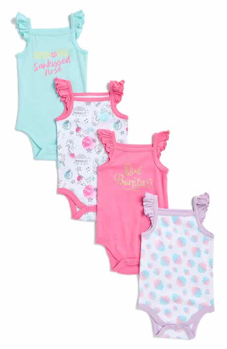 KOALA BABY 4-Pack Assorted Bodysuits