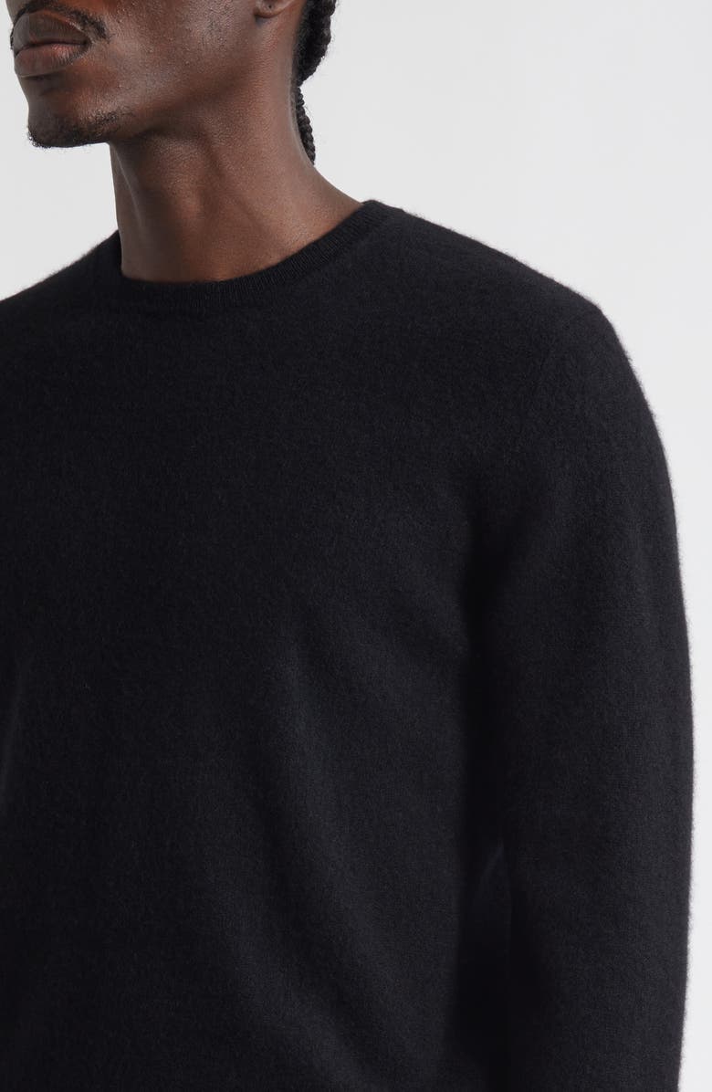 FRENCKENBERGER Mini Cashmere Crewneck Sweater, Alternate, color, Black