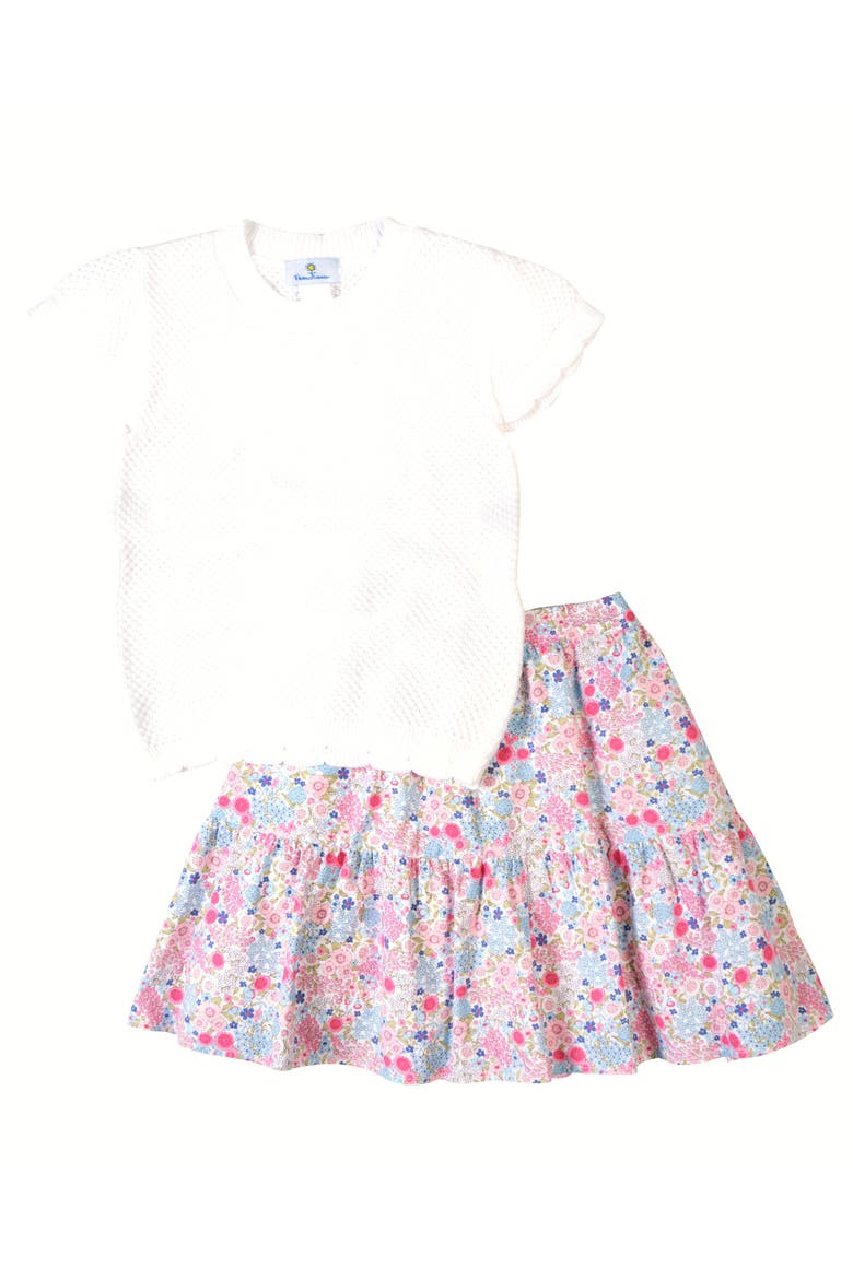 Floral Skirt, Alternate, color, Multi