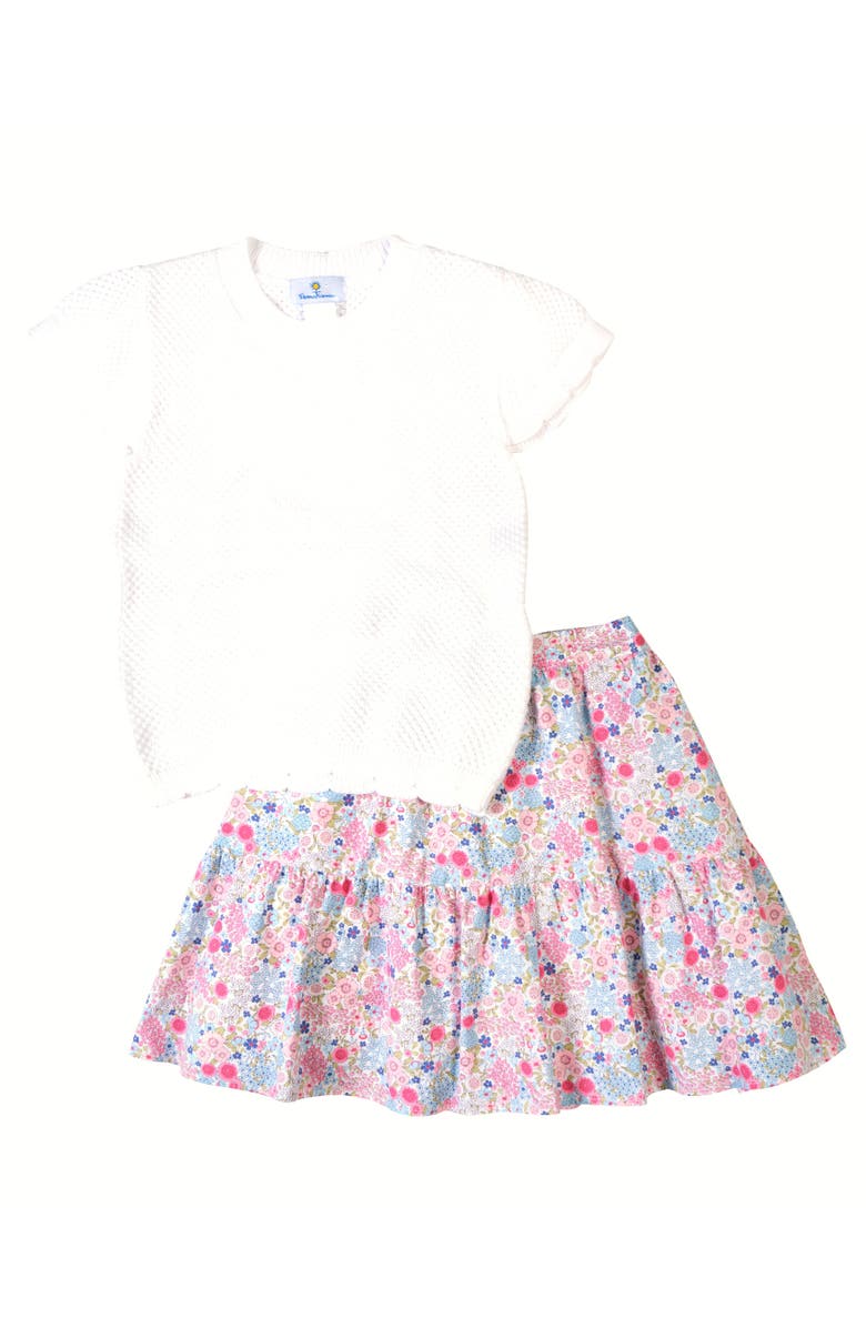 Florence Eiseman Floral Skirt, Alternate, color, Multi