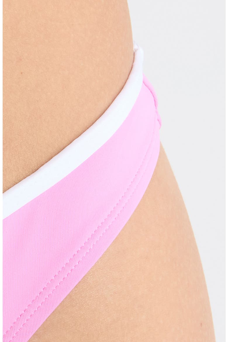 Classic Surf High Leg Bikini Bottoms, Alternate, color, FUCHSIA