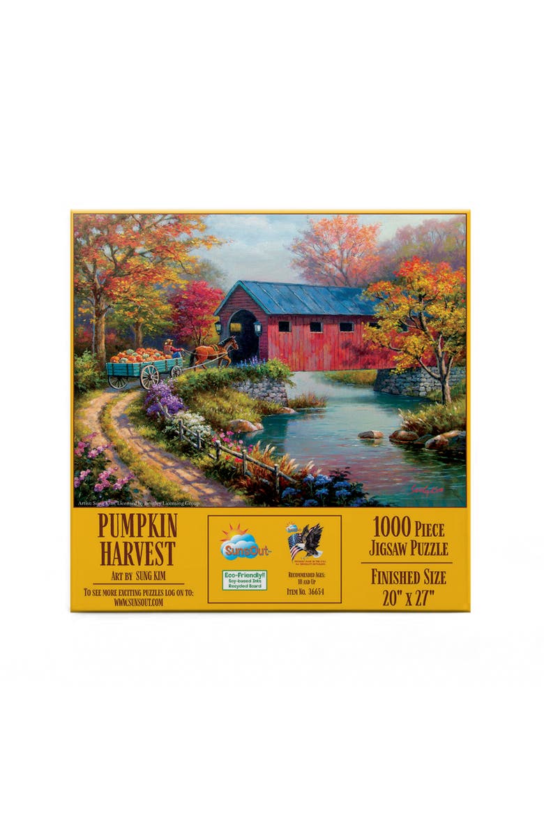 Sunsout Pumpkin Harvest 1000 piece Jigsaw Puzzle for Adults, Alternate, color, Multicolor
