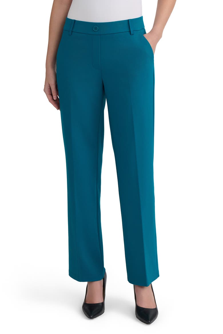 Faux Fly Pull-On Pants, Main, color, BOTTLE TEAL