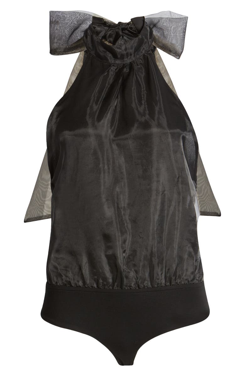 VICI Collection Organza Halter Bodysuit, Alternate, color, 
