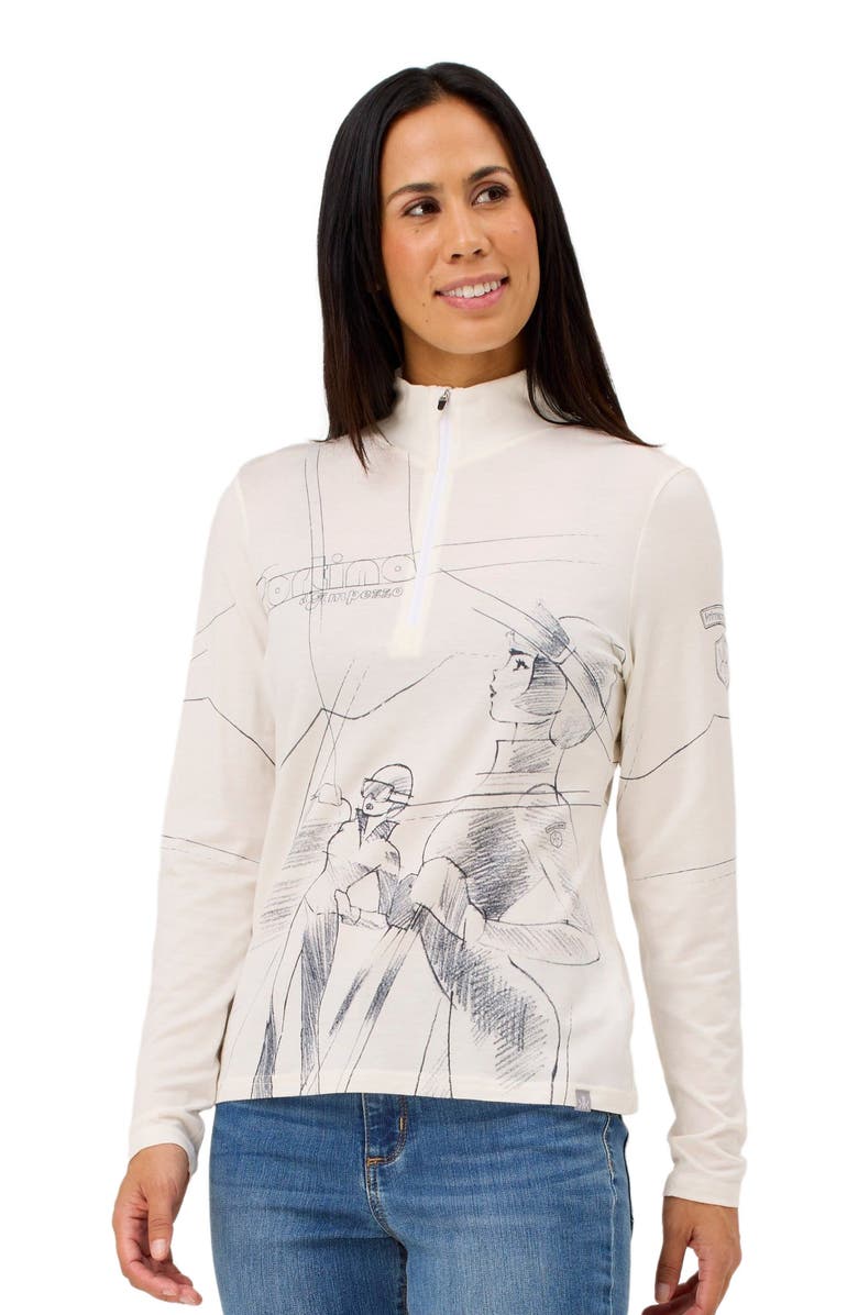 Krimson Klover Back Country Sketch Merino Base Layer Top, Main, color, Natural