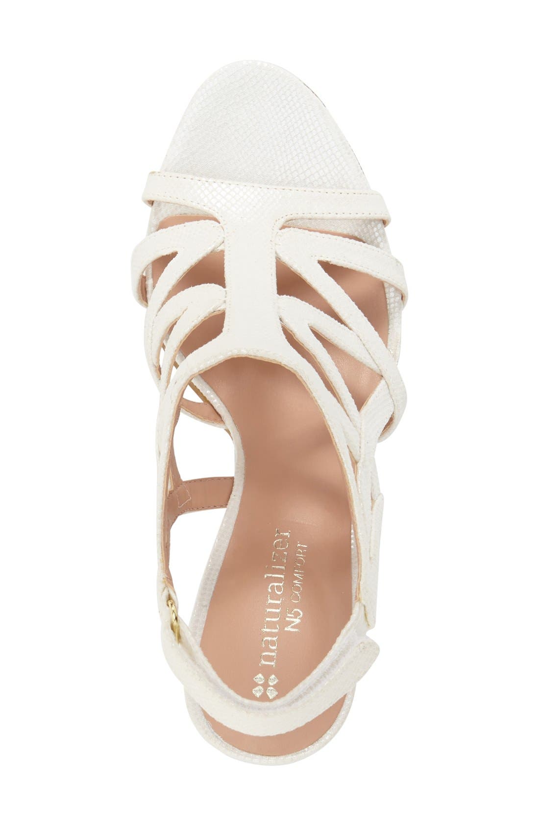 'Danya' Slingback Sandal, Alternate, color, WHITE FABRIC