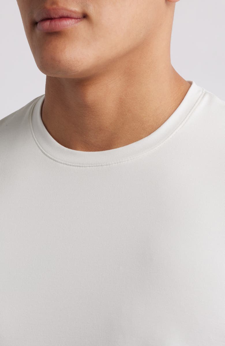 Zella Dynamic Crewneck T-Shirt, Alternate, color, Ivory