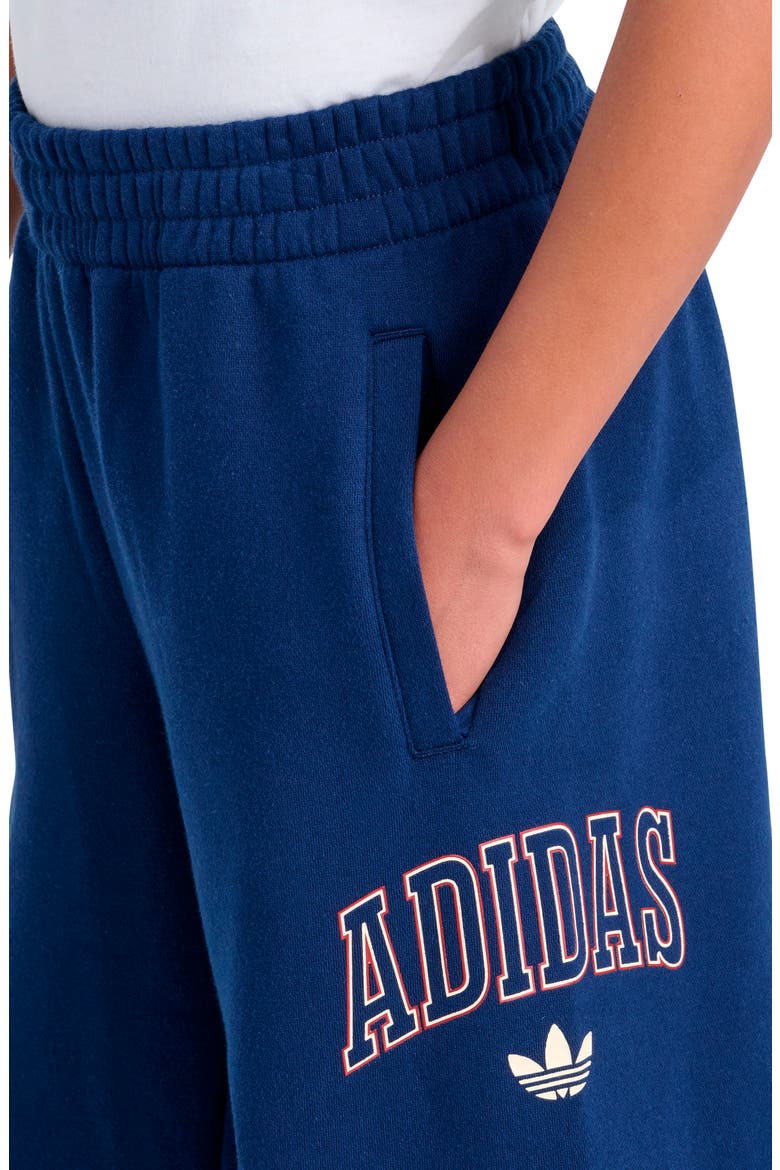 Kids' Varsity Graphic Fleece Pants, Alternate, color, DARK BLUE