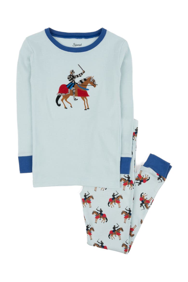 Blue Knight 2-Piece Pajama Set, Main, color, BLUE