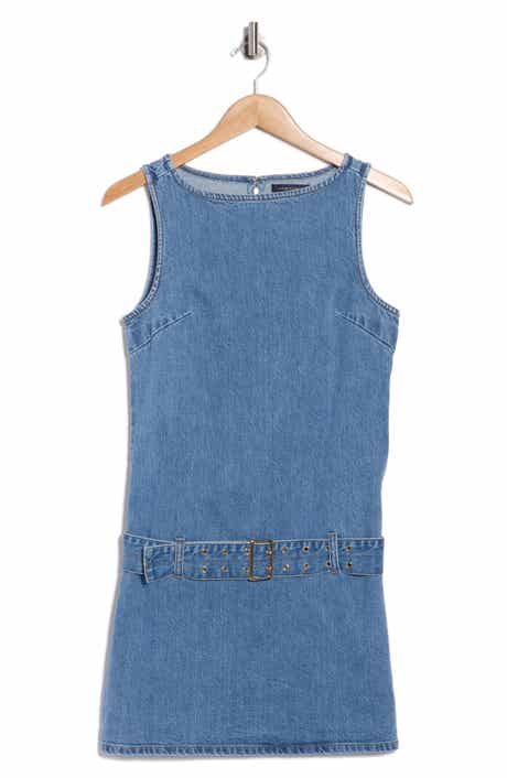 Habitual Belted Denim Minidress