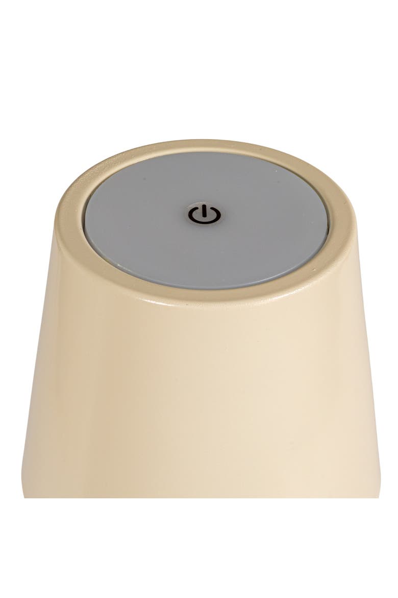 Metal LED Rechargeable Table Lamp with Touch Sensor, White, Alternate, color, Cream