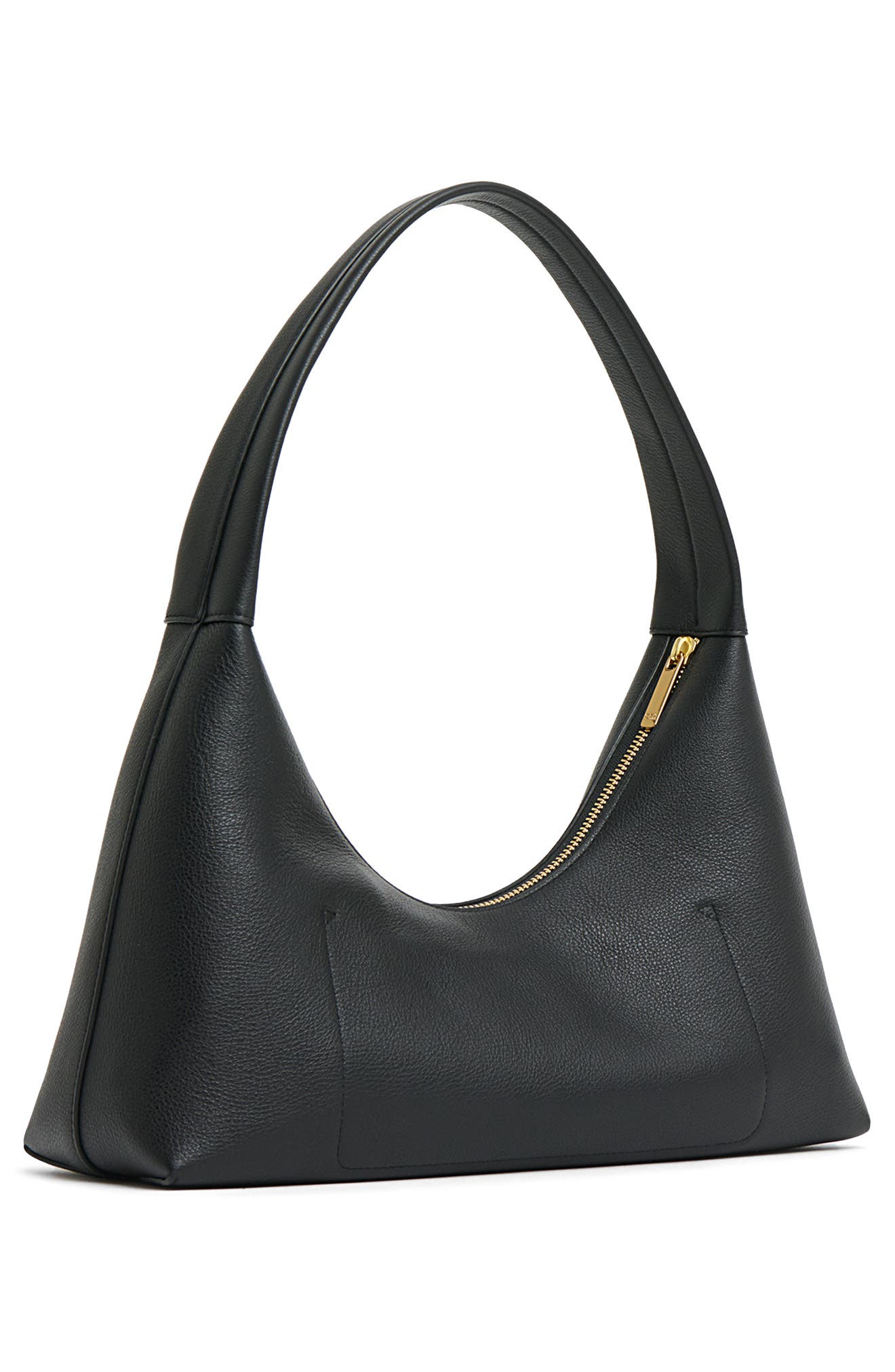 Mansur Gavriel Candy Baguette Leather Shoulder Bag, Alternate, color, Black