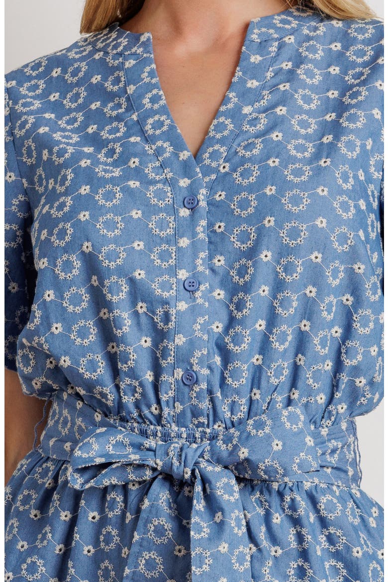 Embroidered Romper, Alternate, color, LIGHT INDIGO