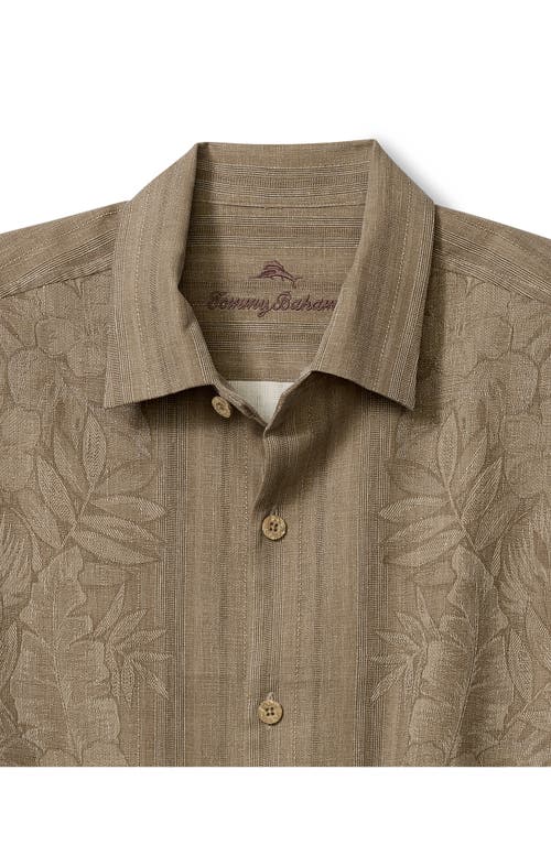 Tommy Bahama Maui Border Short Sleeve Silk Button-up Shirt