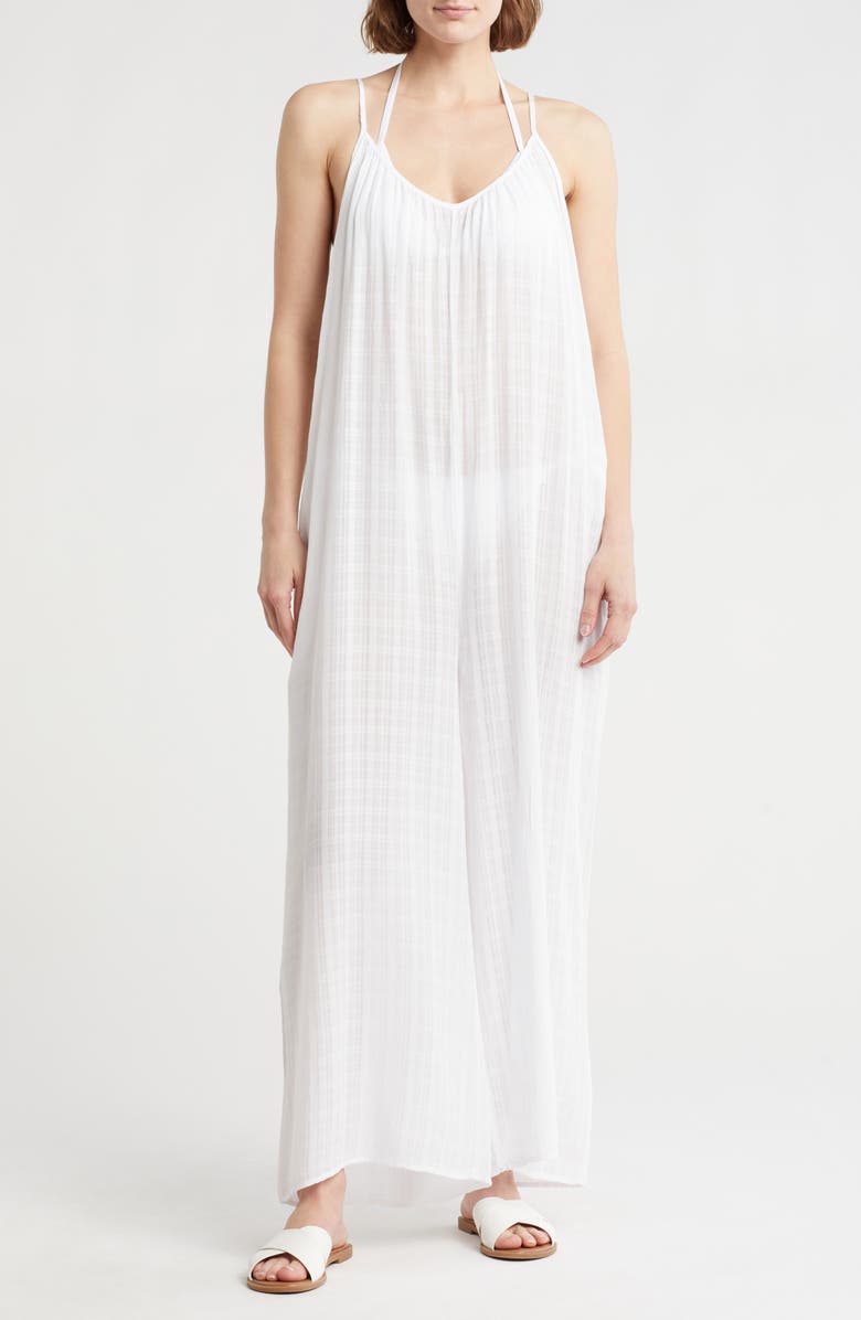 NORDSTROM RACK Cover-Up Jumpsuit, Main, color, White