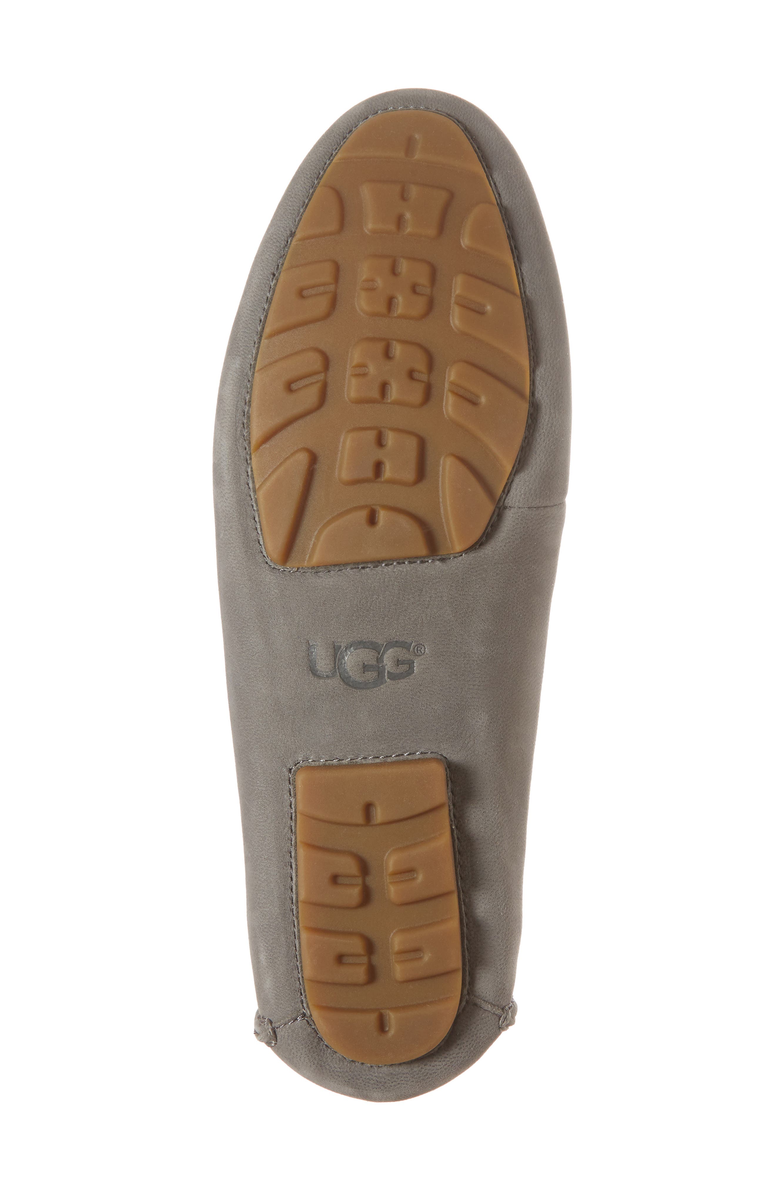 Milana II Moc Toe Flat, Alternate, color, CHARCOAL NUBUCK